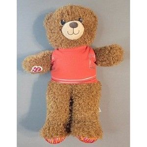 Build A Bear Brown Happy Bithday Bear W/ Red Shirt